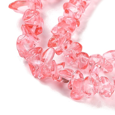 Spray Painted Transparent Glass Beads Strands(GLAA-P060-01B-06)-3