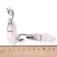 Natural Rose Quartz Faceted Pointed Bullet Big Pendants(G-L524-19P-08)-3