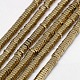 Electroplate Non-magnetic Synthetic Hematite Beads Strands(G-J165-3mm-05)-1