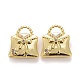 Brass Micro Pave Clear Cubic Zirconia Charms(KK-Z024-03G)-1