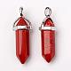 Natural Red Jasper Double Terminated Pointed Pendants(G-F295-04D)-2