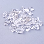 Natural Quartz Crystal Beads, Rock Crystal Beads, Undrilled/No Hole, Chips, 11~20x7~9x5~5.5mm, about 100g/bag(G-I221-10)