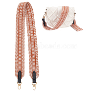 Cotton Wide Bag Straps, with Zinc Alloy Swivel Clasps, Peru, 100x5.1x0.15~0.6cm(FIND-WH0417-22D)