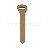 Leather DIY Zipper Puller, for Luggage, Purse Accessories, Dark Khaki, 7x1.65x0.15cm, Hole: 8x3mm(DIY-WH0304-305C)