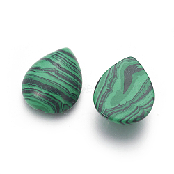 Synthetic Malachite Cabochons, teardrop, 24~25x18~19x6~7mm(G-I214-D10-19x25mm)