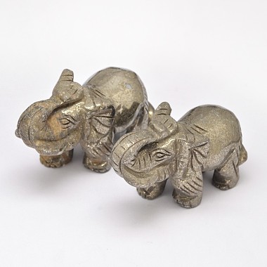 Elephant Natural Pyrite Display Decorations(G-A145-01A)-2