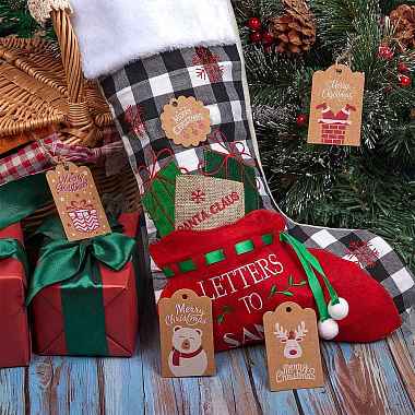 Christmas Theme Kraft Paper Cards(DIY-SZC0003-01)-3