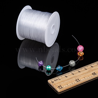 1 Roll Transparent Fishing Thread Nylon Wire, Clear, 0.5mm, about