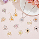 24Pcs 12 Colors Cat Eye Sun Pendants with Crystal Rhinestone(FIND-FH0007-93)-4