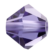 Preciosa&reg Crystal Beads, Czech Crystal, Bicone(451 69 302 Rondelle), 20410 Tanzanite, 5mm, Hole: 1mm(X-PRC-BA5-20410)