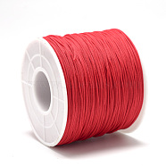 Polyester Cords, Red, 0.4~0.5mm, about 131.23~142.16 yards(120~130m)/roll(OCOR-Q038-700)
