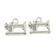 Tibetan Style Zinc Alloy Pendants, Lead Free & Cadmium Free, Sewing Machine, Antique Silver, 20x15.5x3.5mm, Hole: 2mm, about 217pcs/500g(TIBEP-R334-155AS-RS)