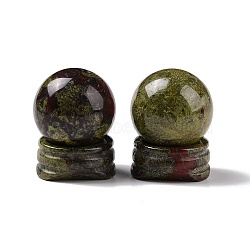 Natural Dragon Blood Display Decorations, Gemstone Sphere, Round, 30x39mm(DJEW-G032-02G)