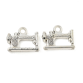 Tibetan Style Zinc Alloy Pendants, Lead Free & Cadmium Free, Sewing Machine, Antique Silver, 20x15.5x3.5mm, Hole: 2mm, about 217pcs/500g