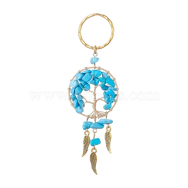 Others Synthetic Turquoise Keychain