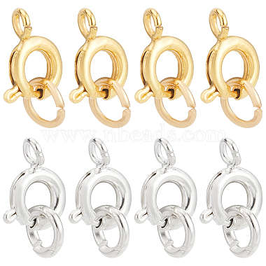 Golden & Silver Brass Spring Ring Clasps