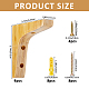 L-shape Wooden Floating Shelf Bracket(FIND-WH0199-415)-2