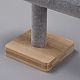 Velvet T-Shaped Bar Bracelet Display Stands with Wooden Base(AJEW-WH0471-148C)-2