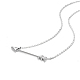 TINYSAND Chic 925 Sterling Silver Arrows Pendant Necklaces(TS-N019-S-18)-2