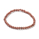 Synthetic Goldstone Beaded Stretch Bracelets(BJEW-A117-A-15)-2