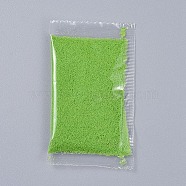 Decorative Moss Powder, for Terrariums, DIY Epoxy Resin Material Filling, Lime, Packing Bag: 99x58x7mm(X-DIY-E032-06D)