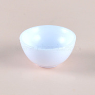 Mini Resin Bowls, for Dollhouse Accessories, Pretending Prop Decorations, White, 24x12mm(BOTT-PW0001-197A)
