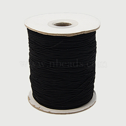 Elastic Cord, Black, 1mm, 200yards/roll(600 feet/roll).(EC-G005-1mm-02)