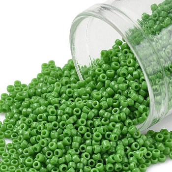 TOHO Round Seed Beads, Japanese Seed Beads, (47) Opaque Mint Green, 11/0, 2.2mm, Hole: 0.8mm, about 50000pcs/pound