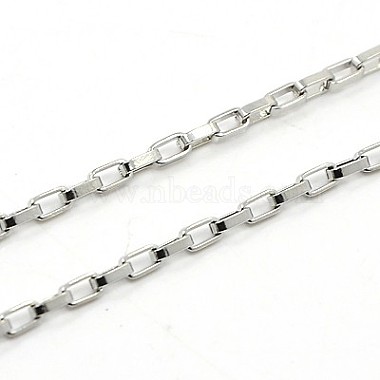 Box Chain Necklace for Men(NJEW-F027-17-2mm)-2