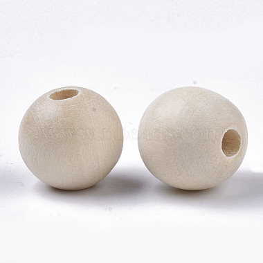 Unfinished Natural Wood Beads(X-WOOD-S651-A14mm-LF)-2