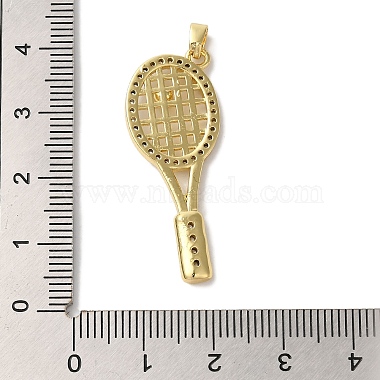 Brass Micro Pave Cubic ZircBrass Micro Pave Cubic Zirconia Pendants(KK-S391-08G-01)-3