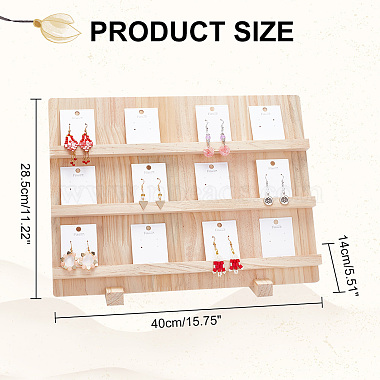 3-Tier Rectangle Wooden Earring Display Card Stands(EDIS-WH0029-78)-2