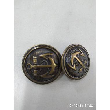1-Hole Brass Shank Buttons(BUTT-WH0001-06-15mm)-3