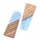 Opaque Resin & Walnut Wood Pendants(RESI-S389-040A-C)-3