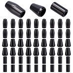 54Pcs 3 Styles Zinc Alloy Cord Ends, End Caps, Cone, Gunmetal, 13~15.5x8~10.5mm, Hole: 3.5~5mm, Inner Diameter: 5~8mm, 18pcs/style(FIND-PH0022-98A)