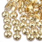 CCB Plastic Bead Cap Pendant Bails, for Globe Glass Bubble Cover Pendants, Light Gold, 6x5.5mm, Hole: 1.5mm(X-CCB-T006-030KC)