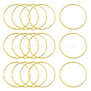 Brass Linking Rings, Nickel Free, Golden, 25x1mm(X-EC18725MM-G-NF)