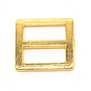 Alloy Slide Buckles, Square, Golden, 12x12x1mm(FIND-WH0100-46C-G)