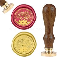 DIY Wood Wax Seal Stamp, Animal Pattern, 83x22mm, Head: 7.5mm, Stamps: 25x14.5mm(AJEW-WH0131-207)