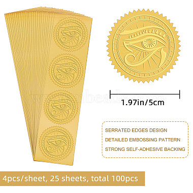 Self Adhesive Gold Foil Embossed Stickers(DIY-WH0211-226)-2