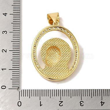 Placage de crémaillère en laiton micro pavé pendentifs en zircone cubique claire(KK-P267-14B-G)-3