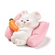 Resin Sleep Animal Figurines Ornament(DJEW-Z003-02D)-1