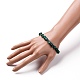 Natural Malachite Chip Beads Stretch Bracelets(X-BJEW-JB05765-04)-3