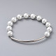 Glass Pearl Beads Stretch Bracelets(BJEW-JB04758-01)-2