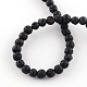 Natürliche gefärbte Lavastein Edelstein runde Perlenstränge(X-G-R293-03)-2