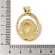 Rack Plating Brass Micro Pave Clear Cubic Zirconia Pendants(KK-P267-14B-G)-3