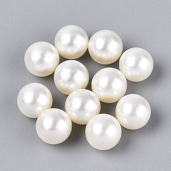 ABS Imitation Pearl Acrylic Beads, No Hole, Round, Beige, 8mm, about 1850pcs/500g