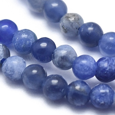 Natural Sodalite Beads Strands(G-A177-04-22)-3