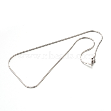 1.5mm 316 Surgical Stainless Steel Snake Chain Necklaces(STAS-D064)-2