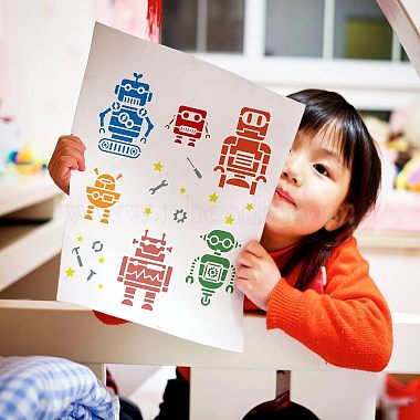 Plastic Reusable Drawing Painting Stencils Templates(DIY-WH0202-367)-5